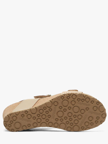 Sandalen Met Platformzool Uit Leder Mephisto Goud women P5148844 ander zicht 4