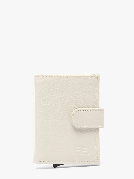 Portefeuille Caviar Leder Crinkles Beige caviar 14600