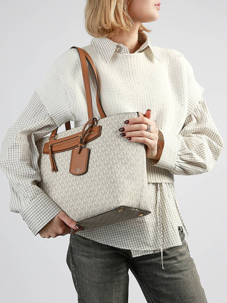 Cross Body Tas Jet Set Michael kors Beige jet set S6GTVT2B ander zicht 1