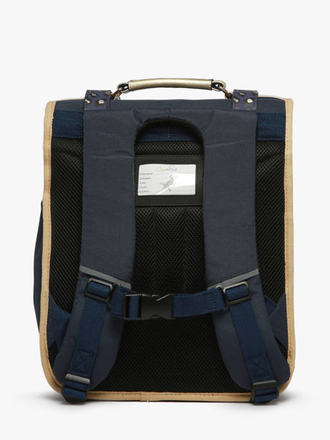 Rugzak 3 Compartimenten Cameleon Blauw vintage fantasy PBVGSD39 ander zicht 4