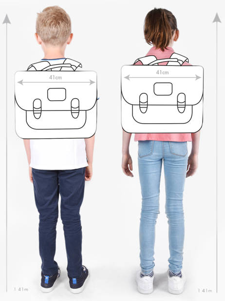 Boekentas 3 Compartimenten Cameleon Beige vintage north PBVWCA41 ander zicht 1