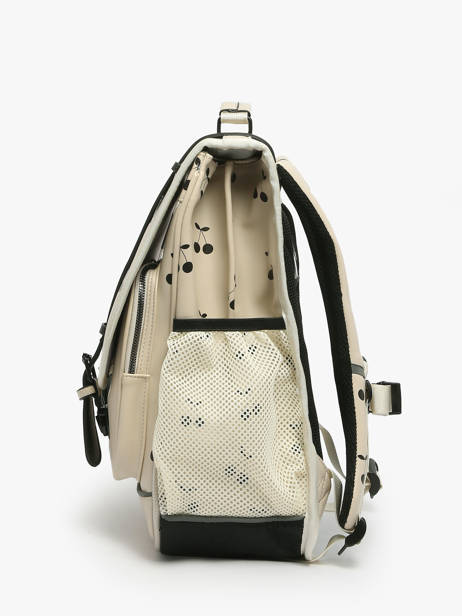 Rugzak 3 Compartimenten Cameleon Beige vintage north PBVWSD39 ander zicht 2