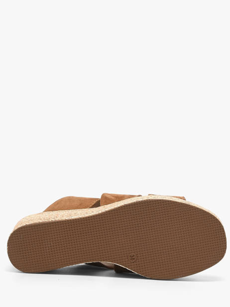 Slippers Met Sleehak Uit Leder Aliwell Bruin women A126189 ander zicht 4