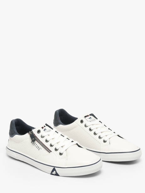 Sneakers Mustang Wit men M0211004 ander zicht 1