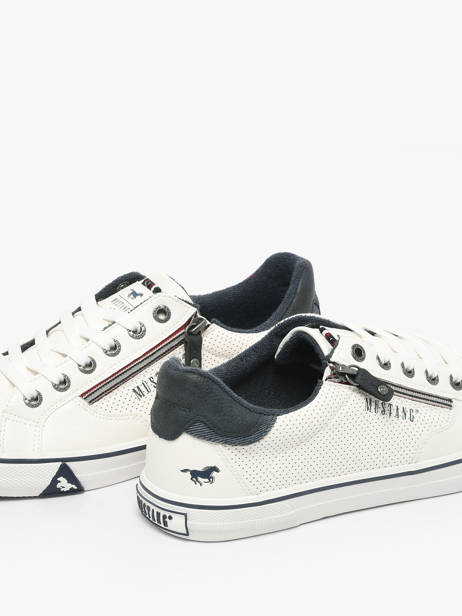 Sneakers Mustang Wit men M0211004 ander zicht 2
