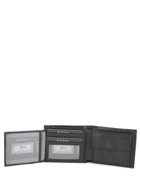 Portefeuille Leder Katana Zwart marina 753070 ander zicht 4