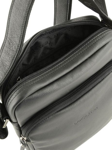 Cross Body Tas Lancaster Zwart soft vintage homme 320-12 ander zicht 6