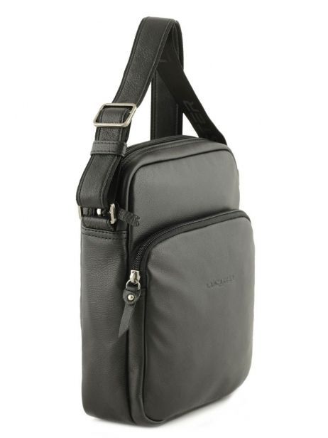 Cross Body Tas Lancaster Zwart soft vintage homme 320-12 ander zicht 3