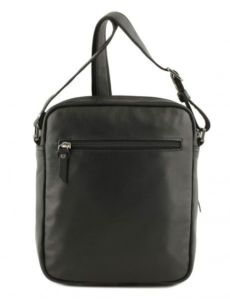 Cross Body Tas Lancaster Zwart soft vintage homme 320-12 ander zicht 5