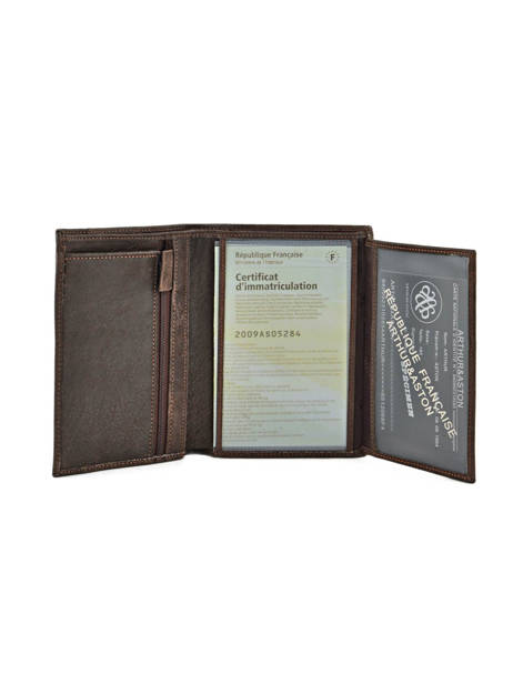 Portefeuille Leder Arthur & aston Bruin diego 1438-805 ander zicht 3