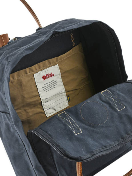 Rugzak Kånken 1 Compartiment Fjallraven Blauw kanken n°2 23565 ander zicht 4