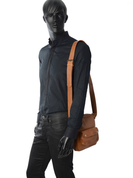 Cross Body Tas Paul marius Bruin vintage STMARC ander zicht 2