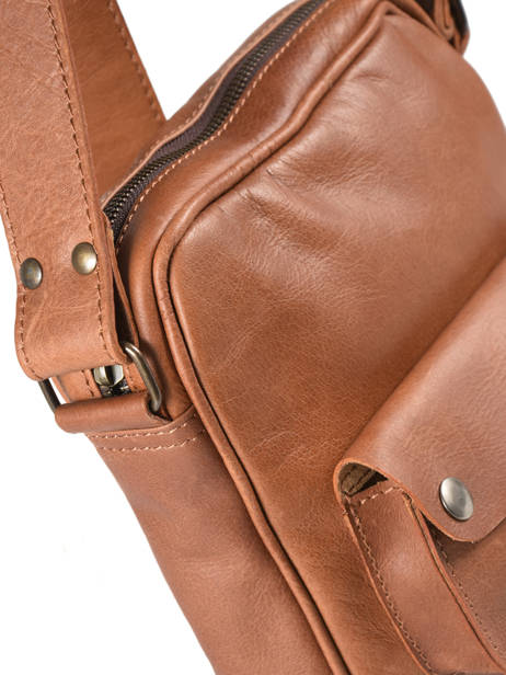 Cross Body Tas Paul marius Bruin vintage STMARC ander zicht 1
