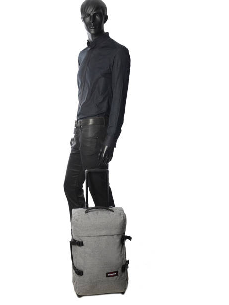 Handbagage Rugzak Eastpak Grijs authentic luggage K96L ander zicht 2