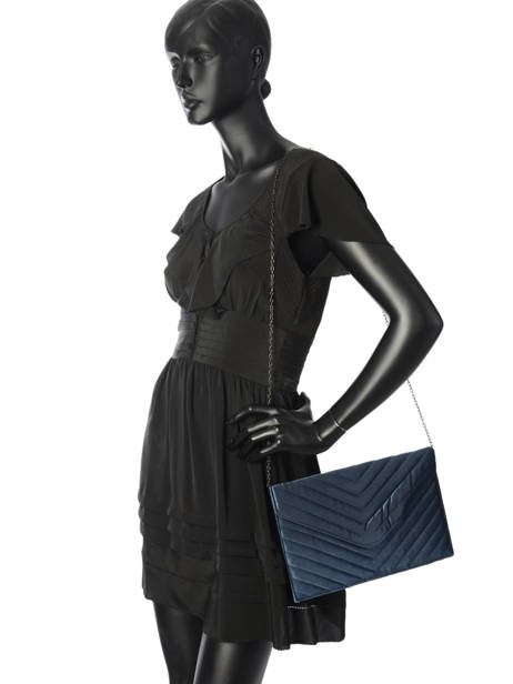 Clutch MatelassÃ© Miniprix Blauw cocktail 99302 ander zicht 1