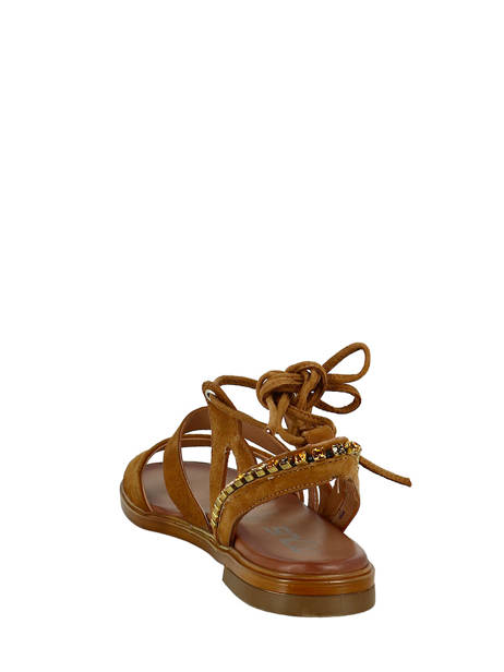 Sandalen Strass Suède Leder Mjus Bruin women M05046 ander zicht 3