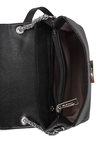 Cross Body Tas Foulonné Pia Leder Lancaster Zwart pia 60 ander zicht 4