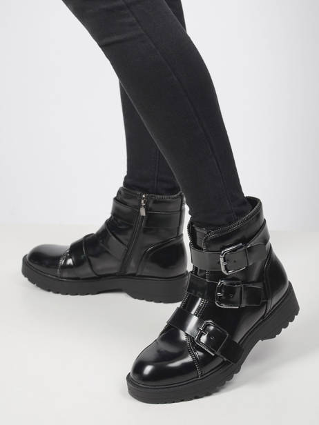 Enkellaarsjes Wendy Guess Zwart women 7WENELE1 ander zicht 1