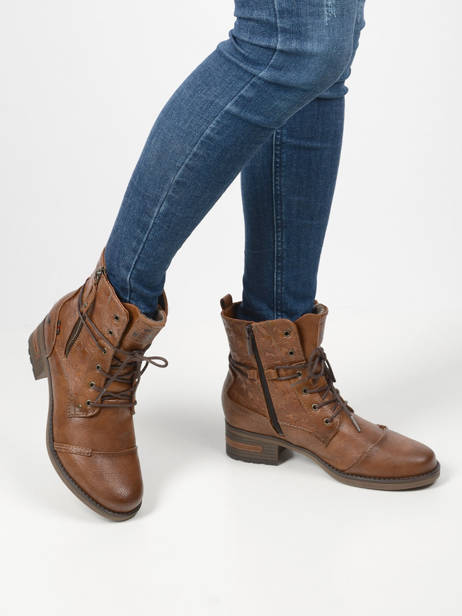 Enkellaarsjes Mustang Bruin women 1229508 ander zicht 1