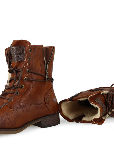 Veterbottines Leder Mustang Bruin women 1139630 ander zicht 1