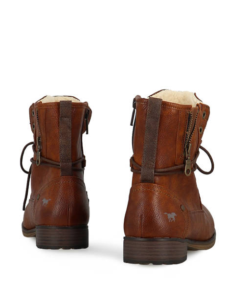 Veterbottines Leder Mustang Bruin women 1139630 ander zicht 4