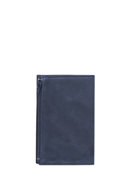 Portemonnee Etincelle Nubuck Leder Etrier Blauw etincelle nubuck EETN619 ander zicht 2
