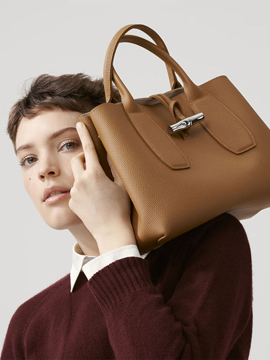 Longchamp Roseau Handtas Bruin