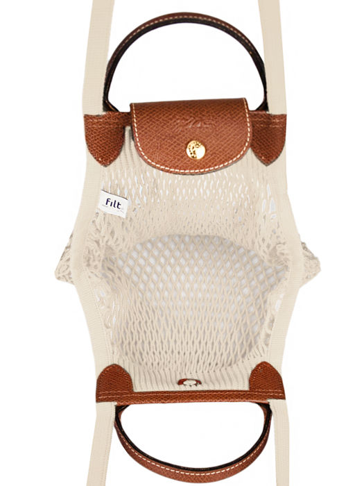 Longchamp Le pliage filet Schoudertas Beige