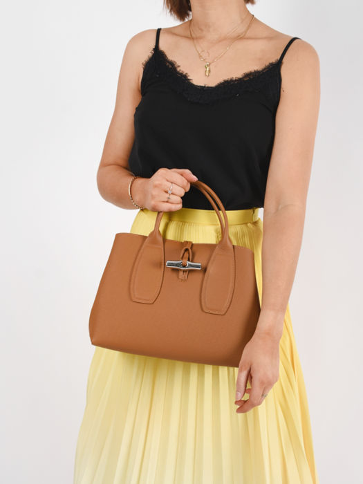 Longchamp Roseau Handtas Bruin