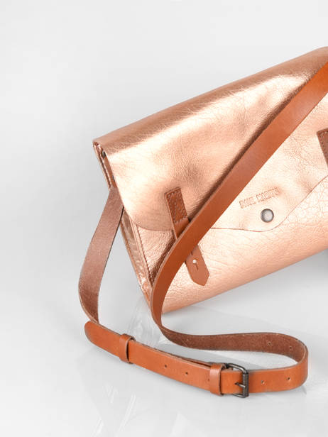 Cross Body Tas L'indispensable Leder Paul marius Goud vintage INDISPEN ander zicht 2