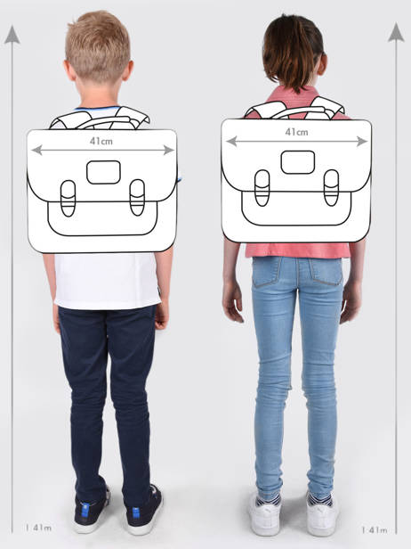 Boekentas 2 Compartimenten Kipling Blauw back to school 12074 ander zicht 1