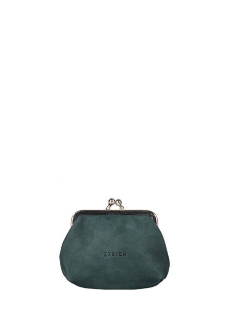 Portemonnee Etincelle Nubuck Leder Etrier Groen etincelle nubuck EETN654