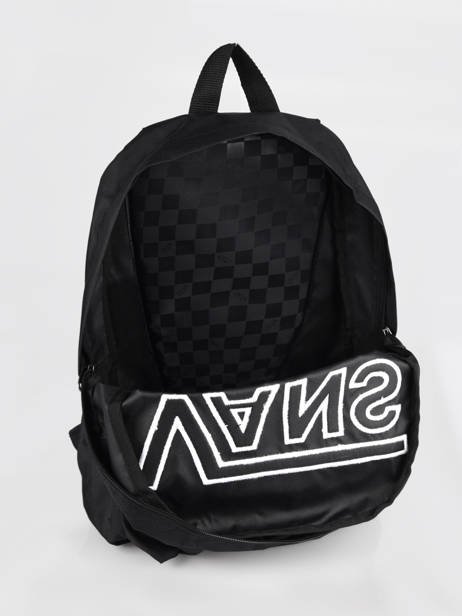Rugzak 1 Compartiment Vans Zwart backpack VN0A5KHP ander zicht 3