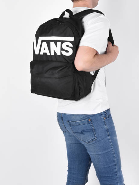 Rugzak 1 Compartiment Vans Zwart backpack VN0A5KHP ander zicht 2