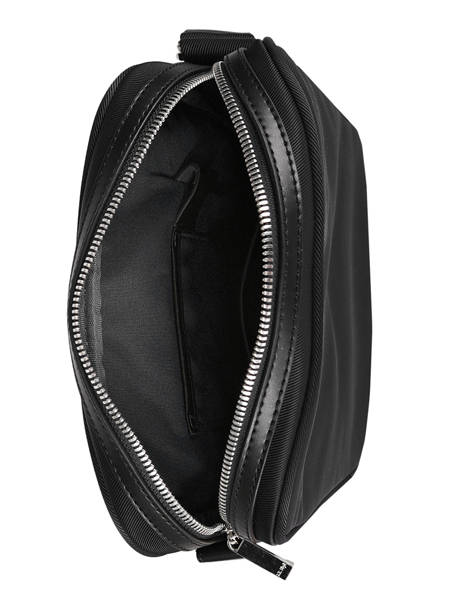 Cross Body Tas M Gaspard Leder En Nylon Le tanneur Zwart gaspard TGAS2210 ander zicht 3