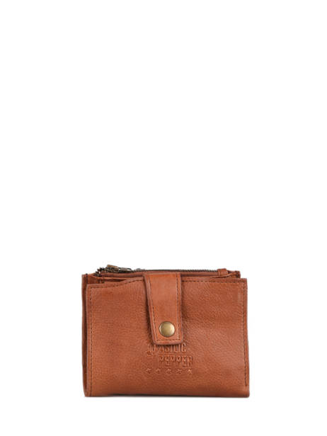 Portemonnee Cow Leder Basilic pepper Bruin cow BCOW94 ander zicht 1