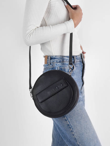 Cross Body Tas Dorine Leder Nathan baume Zwart nathan 96KW3061 ander zicht 1