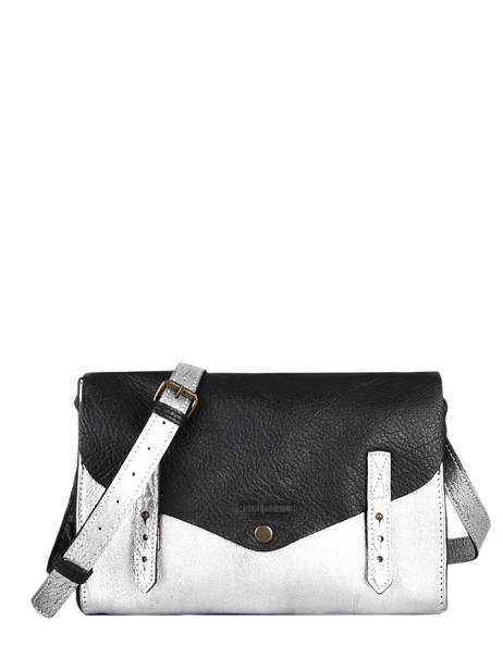 Cross Body Tas L'indispensable Argento Leder Paul marius Zwart argento INDISARG