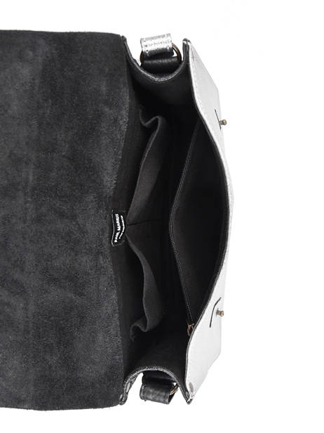 Cross Body Tas L'indispensable Argento Leder Paul marius Zwart argento INDISARG ander zicht 3