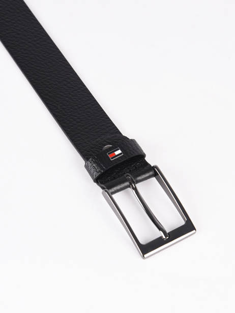 Herenriem Leder Tommy hilfiger Zwart belt AM0847Z ander zicht 2
