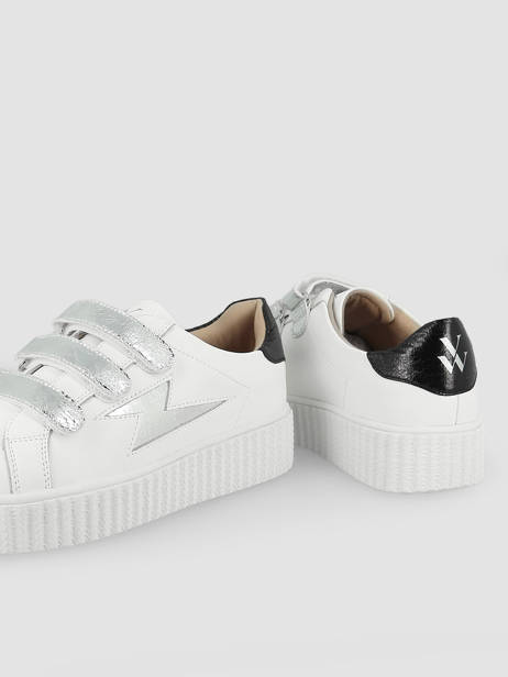 Sneakers Jane Vanessa wu Zilver women BK2231AG ander zicht 2