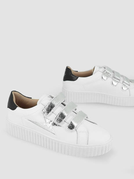 Sneakers Jane Vanessa wu Zilver women BK2231AG ander zicht 3