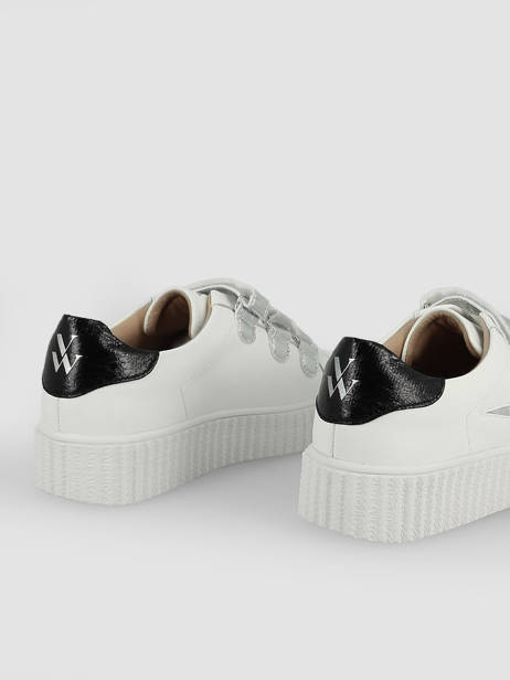 Sneakers Jane Vanessa wu Zilver women BK2231AG ander zicht 4