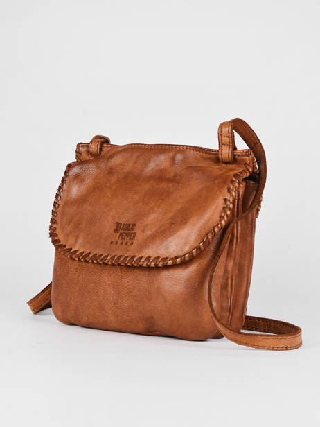 Cross Body Tas Utility Leder Basilic pepper Bruin utility BUTI05 ander zicht 2