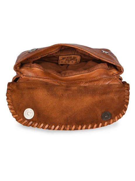 Cross Body Tas Utility Leder Basilic pepper Bruin utility BUTI05 ander zicht 5
