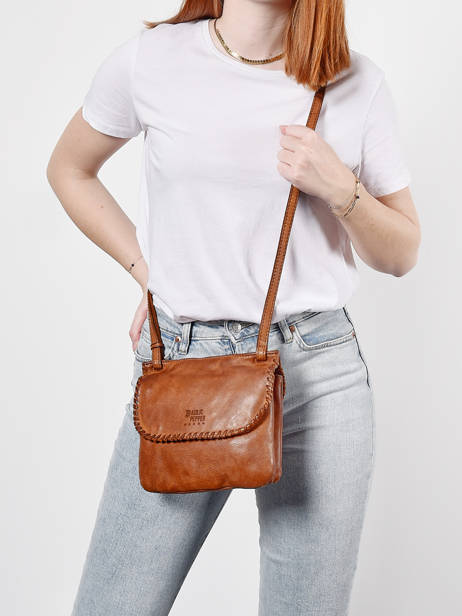 Cross Body Tas Utility Leder Basilic pepper Bruin utility BUTI05 ander zicht 1