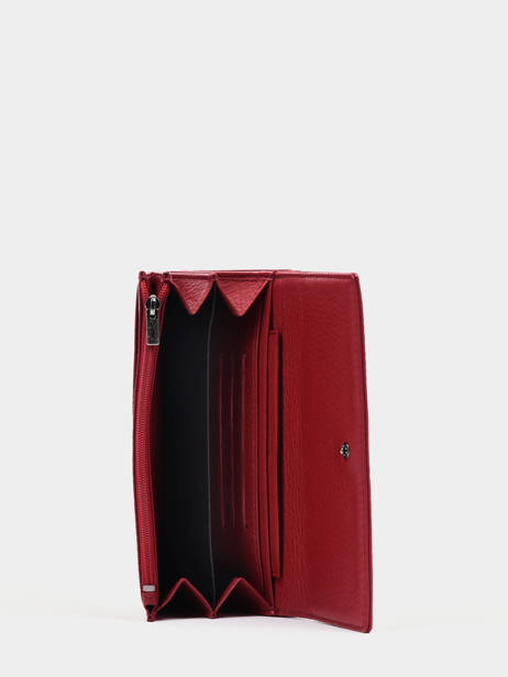Portefeuille Foulonné Leder Yves renard Rood foulonne 29439 ander zicht 2