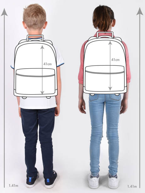 Rugzak Op Wieltjes 2 Compartimenten Tann's Blauw les fantaisies f 73242 ander zicht 1