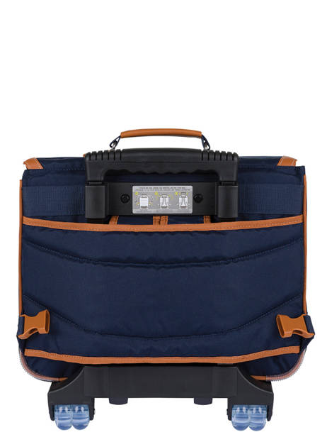 Boekentas Op Wieltjes 2 Compartimenten Tann's Blauw les fantaisies g - 22-42111 ander zicht 5