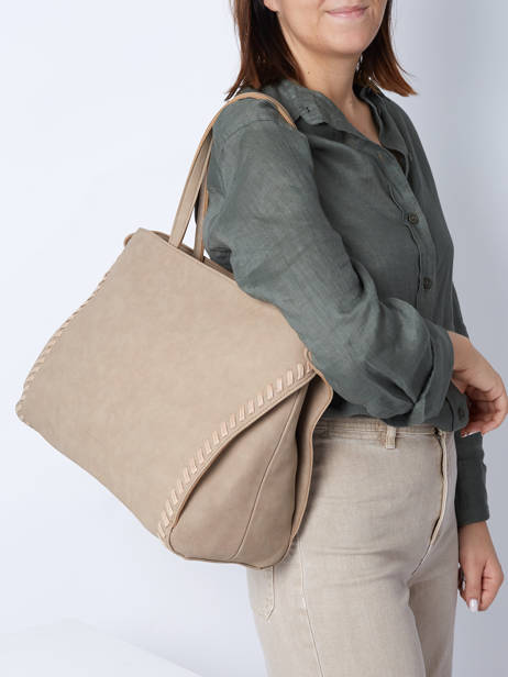 Business Schoudertas A4 Formaat Woomen Beige gentiane WGEN82 ander zicht 1